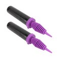thumbnail image 3 of 2 Pcs Portable Balloon Inflator Hand Manual Inflator Swim Ring Pump Air Inflator For Party Home Shop Long and Round Balloon (Purple), 3 of 8