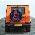 thumbnail image 6 of Pofeuu pirate skull Print Spare Tire Wheel Cover for Car Truck SUV Camper Universal Fit Spare Tire Cover RV Spare Tire Covers-15 inch, 6 of 6