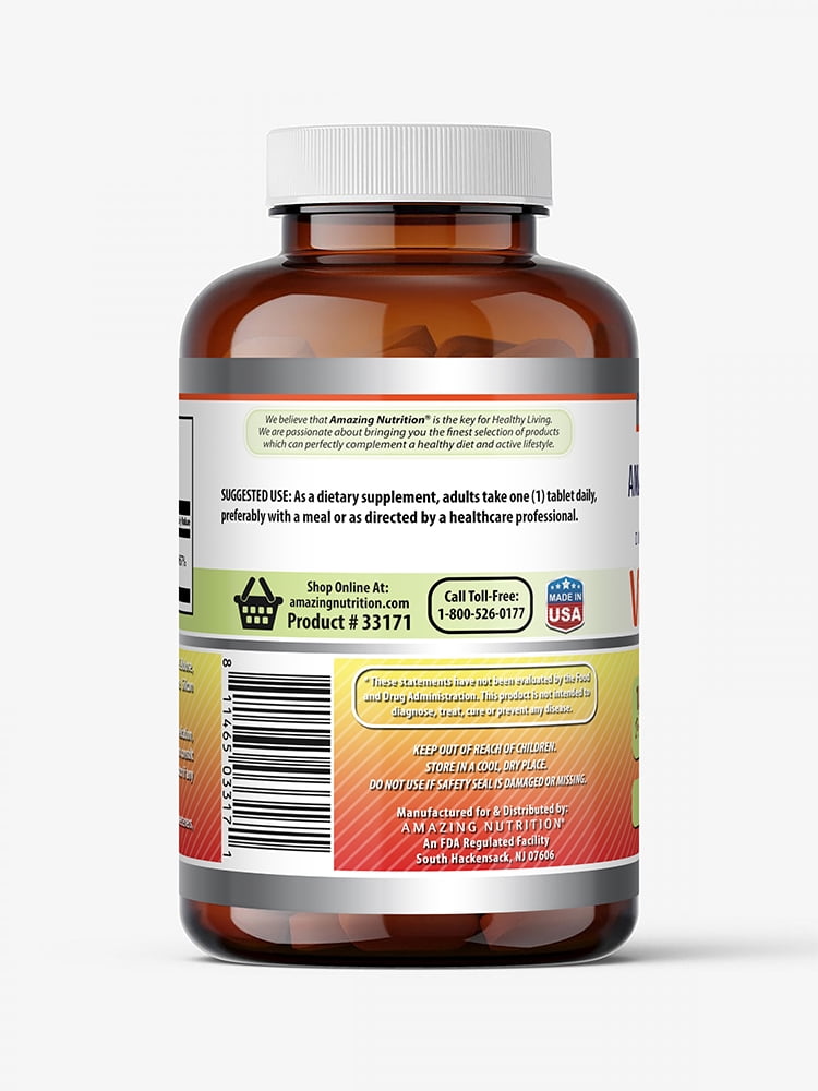 Amazing Formulas Vitamin C 1000 Mg Per Serving 500 Tablets Supplement | Non-GMO | Gluten Free | Made in USA