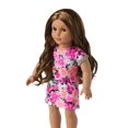 thumbnail image 2 of American Girl Truly Me 18-inch Doll #117 with Brown Eyes, Dark-Brown Hair w/Highlights, Tan Skin, T-shirt Dress, For Ages 6+, 2 of 5