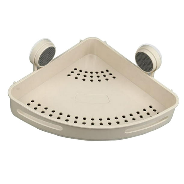 Estante de almacenamiento montado en la pared Soporte de baño montado en la pared Cocina Soporte de baño Beige Magideal Estante de almacenamiento montado en la pared