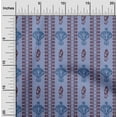 thumbnail image 1 of oneOone Polyester Lycra Fabric Swirl & Paisley Ikat Print Sewing Fabric BTY 56 Inch Wide, 1 of 4