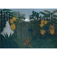 thumbnail image 2 of Henri Rousseau 18x14 Gold Ornate Wood Frame and Double Matted Museum Art Print Titled - The Repast of the Lion (ca. 1907), 2 of 4