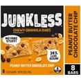 thumbnail image 2 of (4 pack) Junkless Chewy Peanut Butter Chocolate Chip Granola Snack Bars, 1.1 oz, 8 Count, 2 of 15
