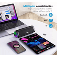 thumbnail image 2 of Bocinas Altavoces Bluetooth BLOOSOM Recargables Portatil luces negro, 2 of 5