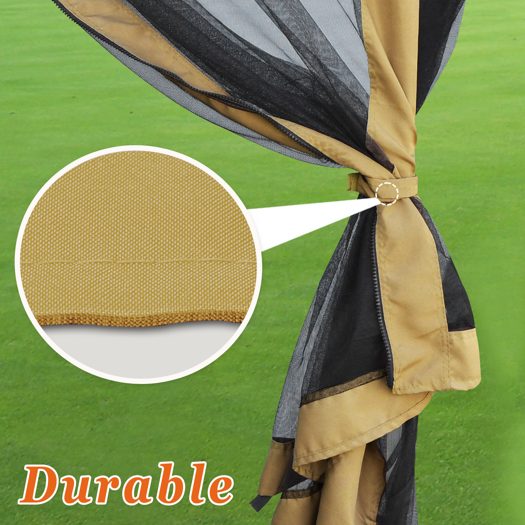 Sunny Canopies Sidewalls 10' L X 6.4' W Mesh Wall for Pop Up Canopy Screen Room, Pack of 4 (Walls Only)