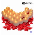 thumbnail image 1 of Xtellar 24 Velas Led Ambar Parpadeante Decoración Fiestas Boda Xv Color Rosa, 1 of 1