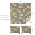 thumbnail image 3 of VHC Brands Sawyer Mill Patchwork Chambray Cotton Farmhouse Bedding Pre-Washed Square Sham Queen Quilt Set, Twin, Charcoal Grey, 3 of 6