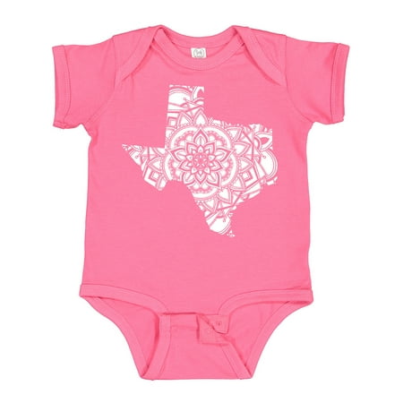 

Inktastic Texas Silhouette Mandala Boys or Girls Baby Bodysuit