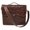 Brown BasketWeave, variant on Western Oak Leaf Tooled Genuine Tan Leather Business Portfolio Messenger Bag 18FKM01TN
