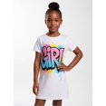 thumbnail image 3 of Trendy Simple Girls Short Sleeve Everyday Dress Casual Dress Comfort-Fit Pockets for Young Girls Age 5-13, 3 of 6
