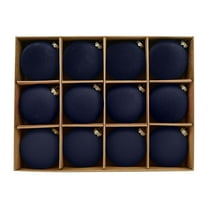 12PCS Velvet Christmas Ornaments - 3.15" Flocked Xmas Tree Balls, Neutral Shatterproof Hanging Decor for Holiday Home & Office