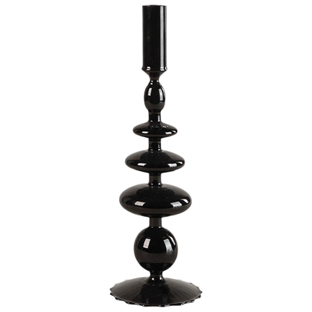 Candle Holder,Pillar Candle Holder Glass Sleeve Centerpiece,Taper