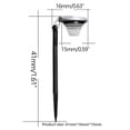 thumbnail image 3 of Fiudx Lámpara Solar para Césped, Diseño de Caballo Corriendo, Control Inteligente de Luz, Efecto Linterna Colorida, Ahorro de Energía, Decoración de Jardín Al Aire Libre, Impermeable, Altura Ajustabl, 3 of 6