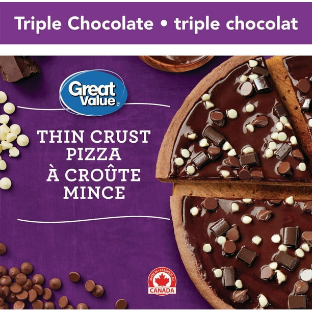 Great Value Triple Chocolate Thin Crust Pizza Walmart.ca