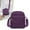 Purple, variant on SHEIGUANNI Women's Oxford Crossbody Bag Lightweight Adjustable Strap with Detachable Pouch – Compact Shoulder Bag for Hiking, Shopping, Camping (Black)