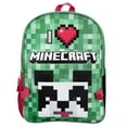 thumbnail image 3 of Bioworld I love Minecraft Panda Backpack and Lunchbox, 3 of 7
