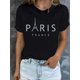 thumbnail image 1 of Paris-inspired Women's T-Shirt - Casual Crew Neck with Letter Print, Breathable Cotton, Machine Washable - Perfect for Spring & Summer Tee For adult, Men, Women, Teen, Teenager, adolescent, Youth, 1 of 6
