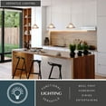 thumbnail image 3 of Da Vinci Brushed Nickel Mini Pendant Ceiling Light White Glass, 3 of 6