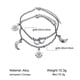 thumbnail image 3 of Tobilleras para mujer, tobilleras para mujer, pulseras para los pies, joyería para los pies de playa para mujer. Una tobillera., 3 of 5