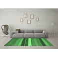 thumbnail image 3 of Ahgly Company Indoor Rectangle Abstract Emerald Green Contemporary Area Rugs, 7' x 10', 3 of 4