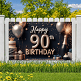 thumbnail image 6 of Elegant Birthday Banner Happy Birthday 90 Milestone Glitter Birthday Decoration for Milestone Celebration Party Event Celebration, 6 of 8