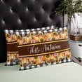 thumbnail image 4 of Orange Sunflower Pumpkins Throw Pillow Cover 12 x 20 Inch Decorative Pillow Cover Black Plaid Pastoral Botanical Lumbar Pillowcase Seasonal Rectangle Cushion Case for Couch Sofa Bed Living Room, 4 of 7