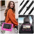 thumbnail image 6 of for Samsung Galaxy Tab S10 Lite/S10 FE/S9 FE/S9 Case 11 inch, 360 Rotating Shockproof Cover with Stand, Handle, Shoulder Strap (SM-X520/X510/X710), Rose, 6 of 7