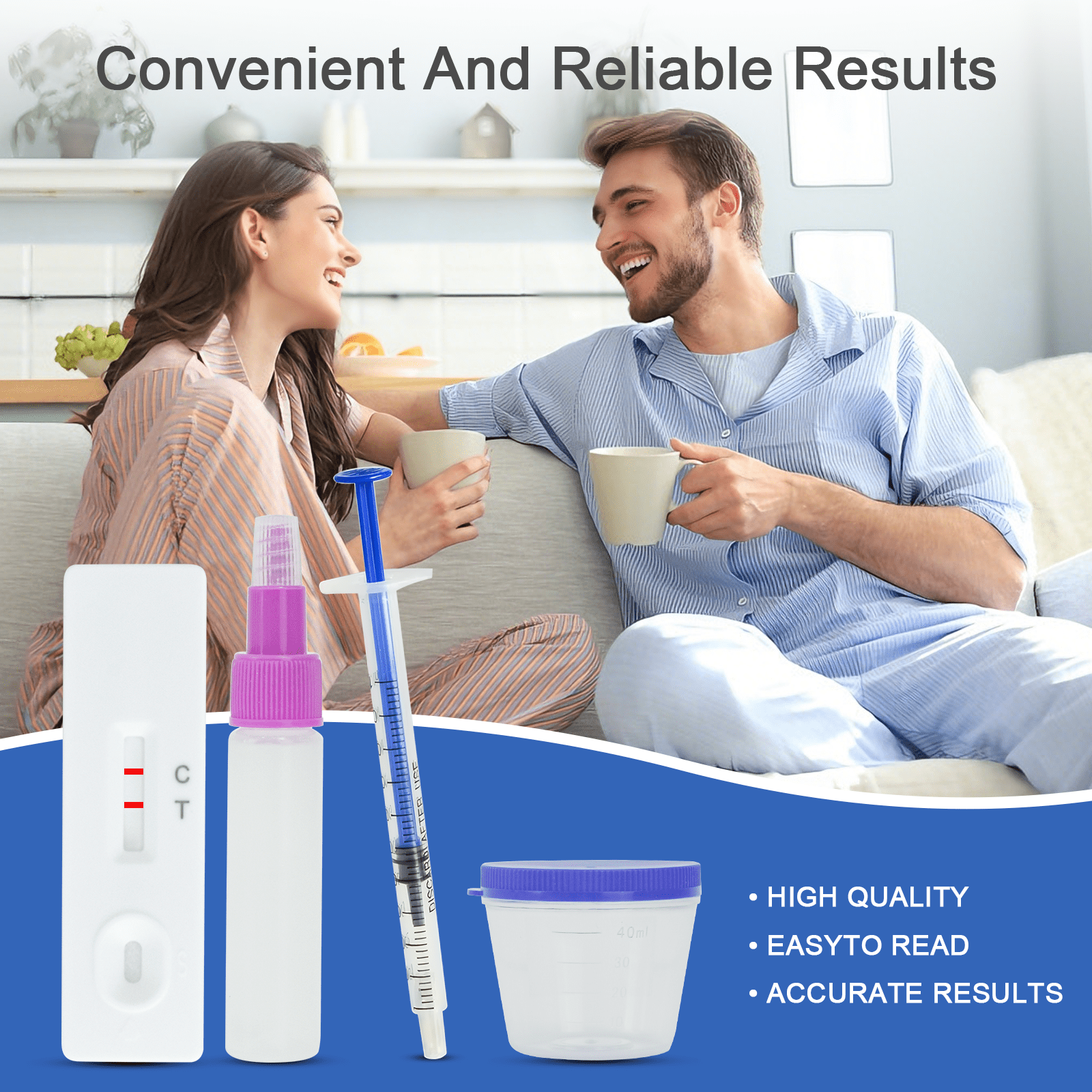 Fertility Count Test for Men, At Home Test, Easy to Read Results, Over 98% Accurate Male Count Fertility Test Kit