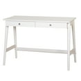thumbnail image 2 of TMS Vera Adult Mid-Century Rectangle Portable Writing Desk with Storage, White, 2 of 5