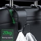 thumbnail image 4 of Ganchos para asiento de automóvil, 4 piezas para reposacabezas de asiento trasero de automóvil, ganchos para reposacabezas de asiento de automóvil diseñados para precisión, 4 of 8