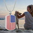 thumbnail image 5 of American Flag Urn Necklaces Bullet for Man/Women Bullet Cremation Jewelry Dog Tag Stainless Steel Cremation Urns Memorial Keepsake, 5 of 7