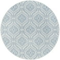 thumbnail image 3 of 6ft Round Water Resistant, Indoor Outdoor Rugs for Patios, Front Door Entry, Entryway, Deck, Porch, Balcony | Outside Area Rug for Patio | Cream, Damask | Size: 5'3'' Round, 3 of 6