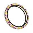 thumbnail image 2 of Balery Butterflies and Vintage print Steering Wheel Covers Elastic Skidproof Steering Wheel Protective Cover Case for Men Women Universal 15 Inches Cars Accessories, 2 of 8