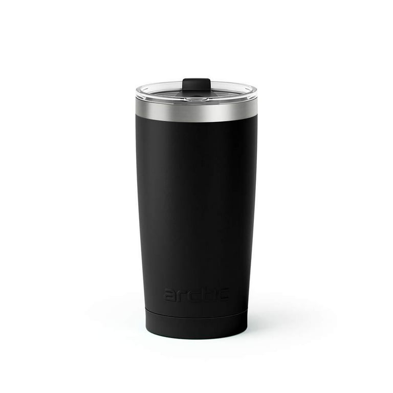 Double-Wall Stainless Steel Insulated Tumbler with Spill-proof Lid and Straw-Vacuum  Insulation Cup Splash Cover Coffee Cup Double Insulation Pot Cover and Straw,20oz,  Black 