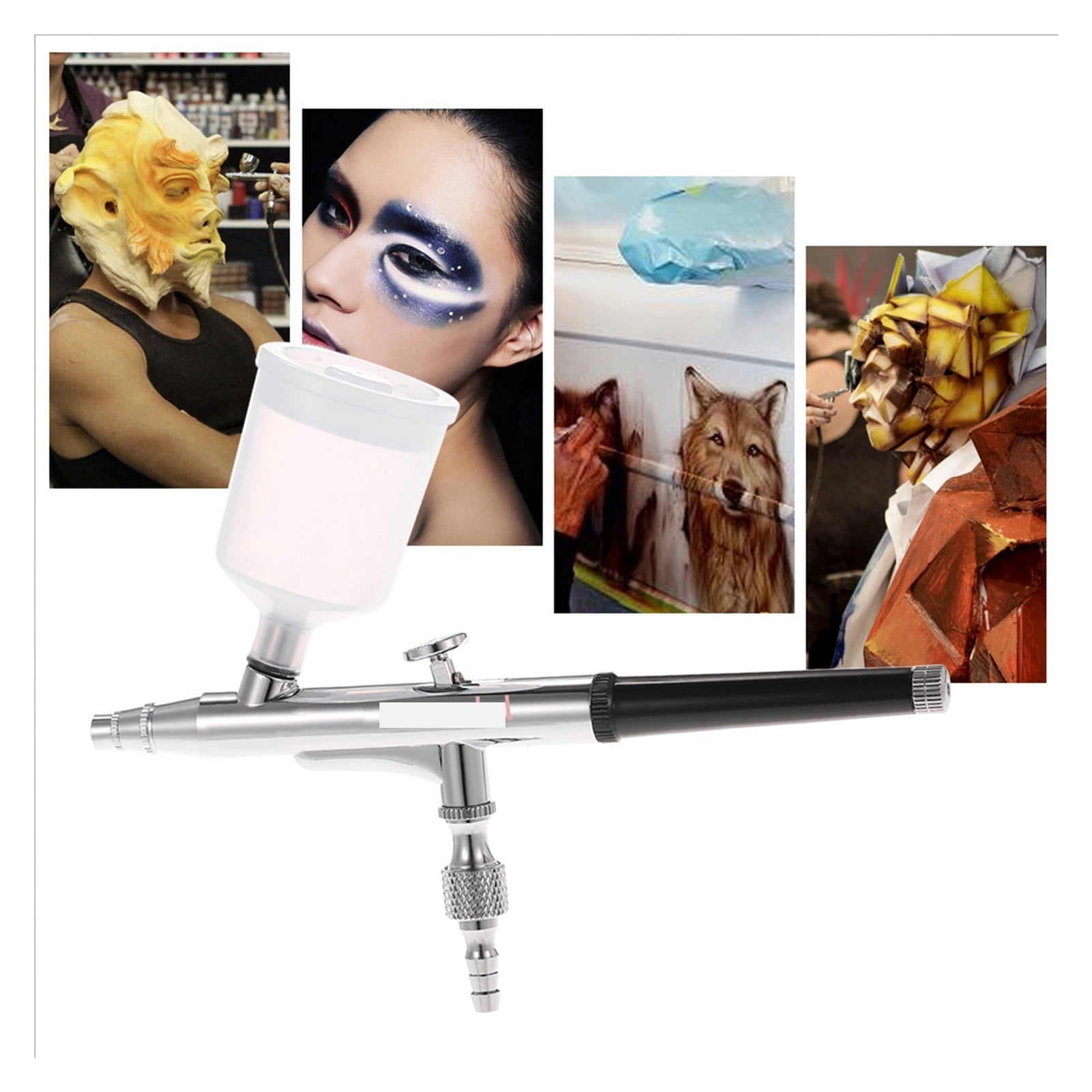 20cc 40cc Airbrush Spray Gun Gravity Feed Double Action Air Brush Cake Tattoo Pistola Nail Tool 0.3mm ,Versatile applications