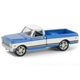 thumbnail image 2 of 1971 Chevrolet C10 Super Cheyenne Custom Pickup Truck Blue and White Barrett Jackson 1/64 Diecast Model Car by Greenlight, 2 of 3