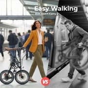 Foldable Bike for Adults, 16 Inch Folding Bike with 1-Second Quick Fold, 33lbs Lightweight, Shimano 7-Speed Gears, 95% Pre-Assembled for City Commute, Apartment & Travel