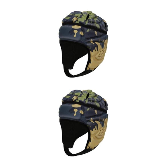 Soidarity EVA Portero Rugby Fútbol Fútbol Casco Rugby Sombrero Cabeza Protector Guardia Colorido Azul Type1 NO1
