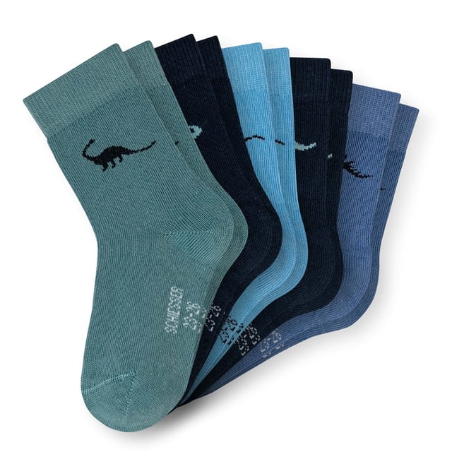 SCHIESSER Calcetines para niño, paquete de 5 - «Legwear Kids», estampados, mezcla de algodón Azul mixto 27-30