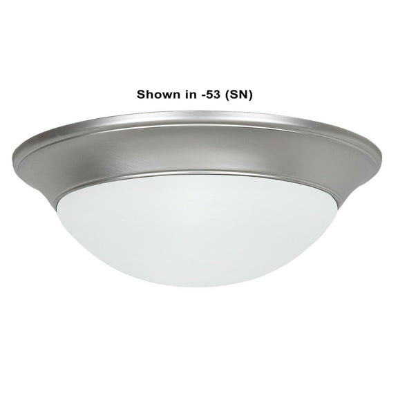 Sunset Lighting F7175 2 Light 120 Watt 14" Wide Flush Mount Ceiling Fixture - Bronze