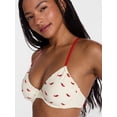 thumbnail image 4 of No Boundaries Chili Pepper Print Underwire Bikini Swim Top, Women's XXS-XXL, 4 of 5