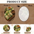 thumbnail image 3 of Canvas Wall Art vietnamese shrimp spring rolls traditional food Oval Framed Canvas Prints Vintage Wall Hanging Decor for Home Bathroom Decorations Gift for Mom Women 8.6"x11.4", 3 of 7