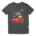 thumbnail image 2 of Disney Pixar Cars McQueen and Mater RoadTrip Men's T Shirt (Charcoal, S-XXXL), 2 of 4
