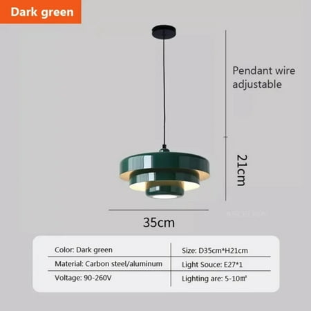 

CHNGYCX Elegant and Modern High-Quality LED Pendant Light - Stylish Illumination Fixture for Restaurants and Living Rooms - Crafted with Carbon Steel and Aluminum - Available in White Da