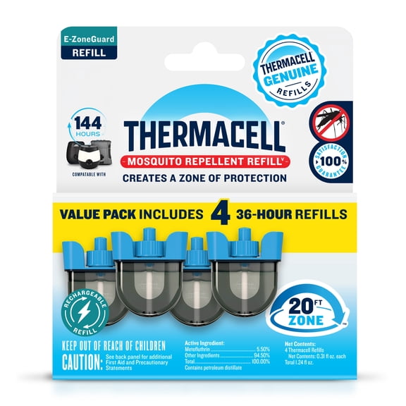 Thermacell E-ZoneGuard Rechargeable Mosquito Repellent Refill 144-Hour Pack
