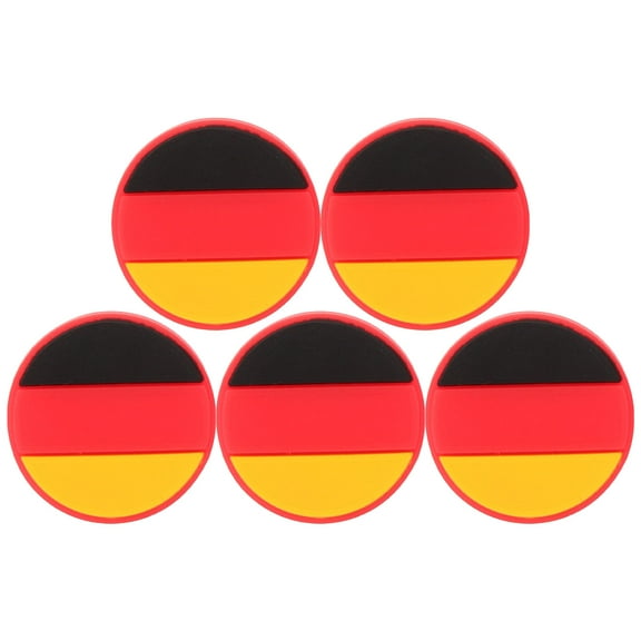 ELAYARD 5Pcs Assorted Color Silicone Tennis Racket Dampeners with Shock Absorber