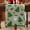 Green, variant on HonorHut Christmas Patchwork Table Flag Washable Jacquard Tablerunner Retro Tassel Tablecloth Boho Fringe Christmas Table Runner 14x71Inch Red Green
