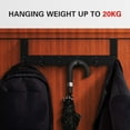 thumbnail image 4 of Over The Door Hooks Metal Door Hanger Coat Rack Towel Rack Bathroom Organizer Space Saving Heavy Duty Clothes Hat Bag Holder No Drill Dorm Essentials Home Storage, 4 of 6