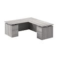 thumbnail image 1 of Scranton & Co Engineered Wood 72W Standing L Desk with Drawers in Platinum Gray, 1 of 8